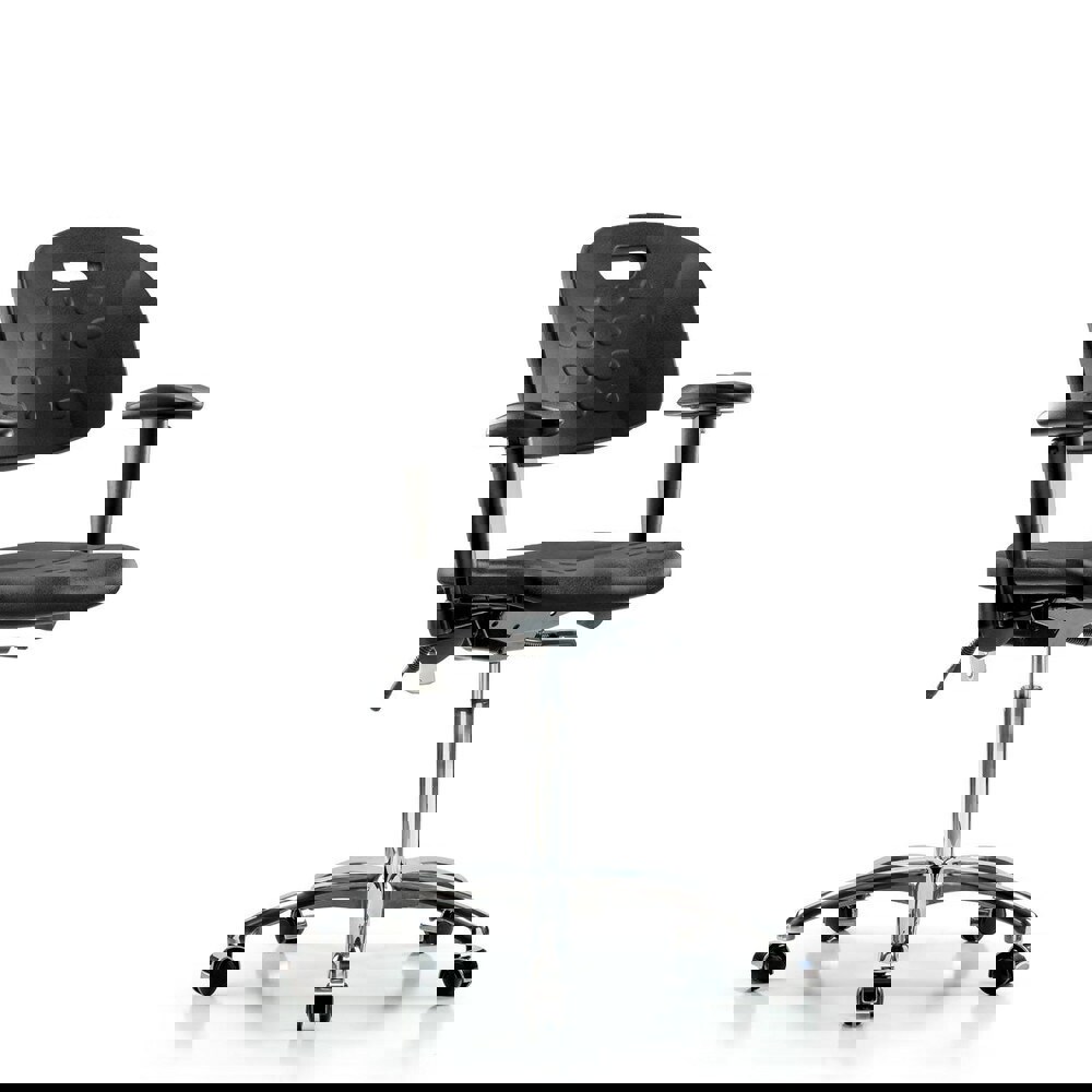 Task Chair: Polyurethane, Black